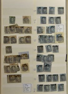 1849/1993 Samenstelling met veel dubbels, veel klassiek maar in gemengde kwaliteit, stempels, SP, ook wat Burundi (dieren uit Afrika), in insteekboek, zm/m/ntz