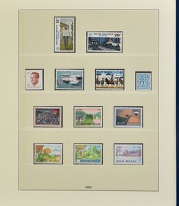 1970/1991 Verzameling ongebruikt België, heel goed gevuld, (tweemaal tussen 1980 en 1990), in drie albums (Davo en Lindner), zm/m