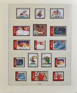 1957/2006 Verzameling voornamelijk nominaal in 7 Lindner albums met cassette, inclusief blokken en boekjes, zm