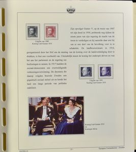 Europese koningshuizen, verzameling in 2 albums, zm