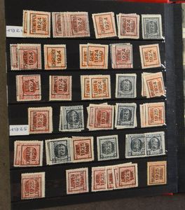 1922/1966 Verzameling PREO, op heraldieke leeuw, enkele honderden zegels, zm/m