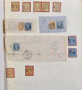 1853/1946 Samenstelling diverse uitgiften in 8 schriften, voor de stempelzoeker, zm/m/ntz