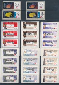 2004/2012 Verzameling 27 sets op bladen, zm (OBP €735)