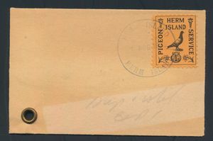 1952 Herm Island Pigeon post 
