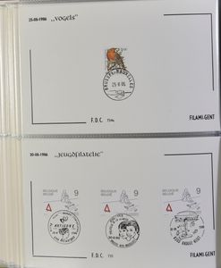 1964/1986 Verzameling HK kleinformaat met speciale 1° dagstempels in 5 albums, zm