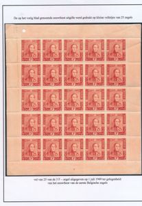 F 807/810, kleine velletjes van 25 stuks, 