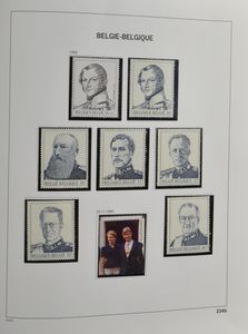 1858/1999 Verzameling in 3 Davo albums, w.o. Kastelen *, enkele reeksen gestempeld, jaren '50, nominaal, SP, LP, zm/m