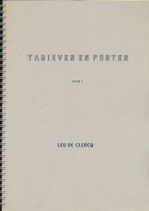 Tarieven en porten, in 4 delen: I, II, II en IV; Leo De Clercq; Spiralbindung; Niederländisch; Softcover; in gutem Zustand