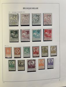1849/1963 Verzameling in oude Davo klemband, klassiek in gemengde kwaliteit, 132/34 **, 5 franken gestempeld, Rode Kruis */gestempeld (zonder 