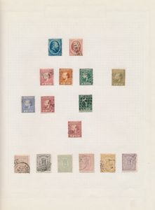 1864/1930 Verzameling op albumbladen, deels gespecialiseerd met wat betere zegels, w.o. Kroningsgulden, meest goede kwaliteit, zm/m/ntz