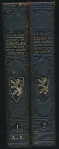 Geschied- en aardrijkskundig woordenboek der Belgische gemeenten in 2 delen; De Seyn; Bieleveld; gedruckt; gebunden/geklebt; Niederländisch; Hardcover; in recht gutem Zustand