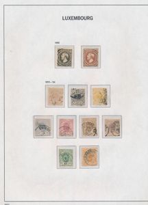 1852/1891 Kleine klassieke verzameling met betere zegels, opgepast: niet alle zitten op de juiste plaats, zm/m/ntz (Hoge cataloguswaarde)	