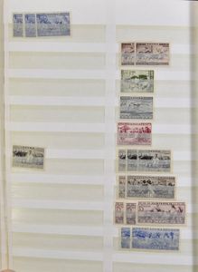 1900/1911 Voorraad in 11 dikke stockboeken, goed gevuld vanaf 1957, vanaf 1960 **, zm/m