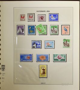 1961/1987 Verzameling gestempeld en postfris, in Lindner album, zm/ntz
