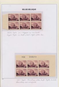 N° 466, 6 curiositeiten, elk in een blok van 6 of 4, N° 467, 8 curiositeiten, elk in blok van 4 of 6, zie scan, zm
