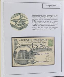 1905/1947 Kleine verzameling met geïllustreerde omslagen in album, zm