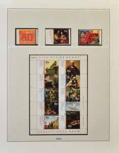 1967/2004, in 4 Lindner albums, Euro-periode goed gevuld met blokken, zm/ntz