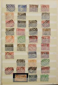1920/1941 Dik insteekboek met gevarieerde samenstelling, veel uitgifte 1919/1921, ook poststempels (ex. Van Grunderbeek), zm/m