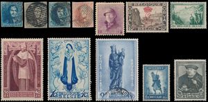 1849/2001 Verzameling in 7 Safe albums, waarbij klassiek gestempeld, Helm *, 1° Orval *, Orval met L + kroon * (met certificaat), BL 2 *, Mercier *, Infanterie *, Sanatorium *, Grote Orval *, BL 4 *, 410 **, BL 5/6 **, Brugge gestempeld, BL 31 **, nominaal, zm/m/ntz