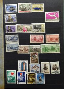 Samenstelling diverse landen in 5 boeken, pergamijnzakjes, literatuur, w.o. België, Reich, Rusland, Roemenië, Faeröer, enz., zm/m/ntz