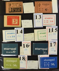 1951/2017 Uitgebreide verzameling postzegelboekjes in 2 albums vanaf S.G. SB 9 (kreukelig, zegels met watermerk kopstaand, zeldzaam), met SB 12 (Cataloguswaarde £130), luxe, SB 14, SB 18, etc., met veel prestige booklets, veel thema w.o. vogels, zm