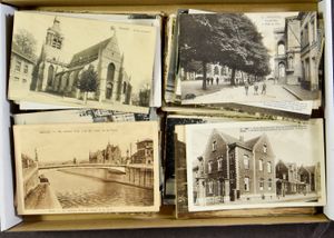 Diverse plaatsen in Vlaams-Brabant met o.a. Hal, Diest, Averbode, enz. (220 stuks)