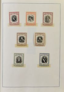 Verzameling in 4 albums, zeer veel zegels en blokken, w.o. zeldzaam materiaal (soms enkele malen aanwezig), zm