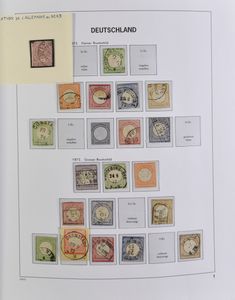 1872/1945 Verzameling in Davo album vanaf Brustschilde met betere zegels w.o. Wagnerreeks, zm/m/ntz
