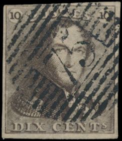 N° 1/16, totaal 56 zegels (zie scan), met bladboorden, curiositeiten en kleurnuances (turkooisblauw), enkele stempels, mooie samenstelling, zm
