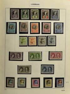 1880/2000 Verzameling in 3 albums, waarbij betere reeksen jaren '30-'50 **/*/gestempeld, zm/m/ntz