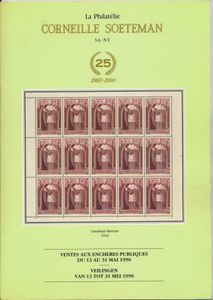 Auktionskataloge, Corneille Soeteman, 13.05.1990; gedruckt; gebunden/geklebt; Französisch; 260 Seiten; Softcover; in gutem Zustand