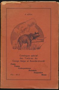 Le Négro Guide - Catalogue spécial des Timbres du Congo Belge et Ruanda-Urundi (4°édition) + Prix Courant Provisoire; gedrukt; geniet; Frans; 26pag.; zachte kaft; in redelijke staat