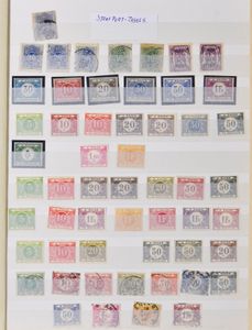 Collection of Annex items (Preo, occupation, tax, service, etc.), in 5 albums, ideal for collectors of cancellations, varieties and curiosities, very fine/fine