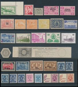 1870/2010 Verzameling in 3 Davo albums, waarbij LP, dienst, TX, Dagbladen *, SP TR 3 * (roestpunt), TR 15/25 *, TR 58/78 *, TR 79/99 *, TR 100/126 *, TR 178/01 *, TR 331/54B **, SP vignetten **, TG, BZ *, preo's **/*, pubs *, KP, Buzin, Elström, Velghe, zm/m/ntz