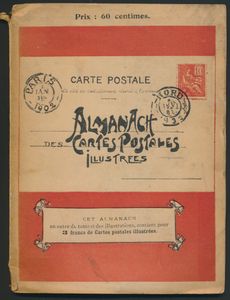 Almanach des Cartes Postales Illustrées; 1899; gedrukt; ingebonden; Frans; zachte kaft; in redelijke staat