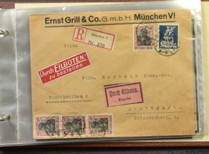 Germania, uitgebreide verzameling/samenstelling Reich, bezetting (w.o. veel België), zegels, poststukken, documentatie, zm/m/ntz