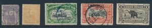 1886/1972 EIC, Belgian Congo, Ruanda-Urundi, Burundi, collection in 2 albums including EIC/Congo including n° 11 + 13 Mols with local overprints + typographical overprint, BL 1 and 2, message blocks nos. 64/71 printed in black and numerous used first-day covers, Ruanda-Urundi very complete and Burundi up to 1972, vf/f/to be checked