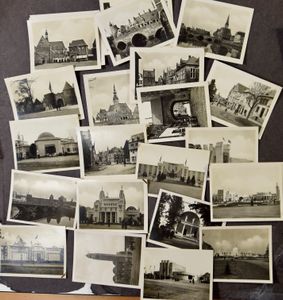 1920 Antwerpen, let 13 originele kleine foto's + 22x klein formaat reeks Potie