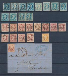 1852/1865 Mooie samenstelling 1° emissie 