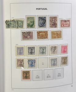 1853/1990 Verzameling in 2 Davo albums, behoorlijk gevuld, incl. blokken en boekjes, zm/m/ntz