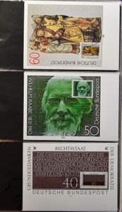 Samenstelling diverse landen, w.o. Frankrijk, Bund, Reich, Canada, Spanje, Monaco, België, in boeken en mappen, zm/m/ntz