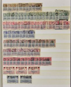 1914/1920 Very fine accumulation with all sets present, including cancellations, some 15-perf items, curiosities, etc., strong item with very high catalogue value, very fine/fine/to be checked (OBP €3,300)