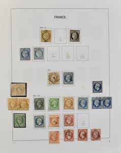1849/1958 Mooie verzameling in Davo album, met veel betere zegels vanaf klassiek met o.a. Beroemde Mannen volledig, tevens Trésors de la Philatélie 2015 volledig (10 vellen), zm/m