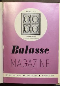 Balasse-Magazin Nr. 80 bis 223 (1952/1975), gebunden in 13 Hardcover-Bänden; Einband etwas klebrig
