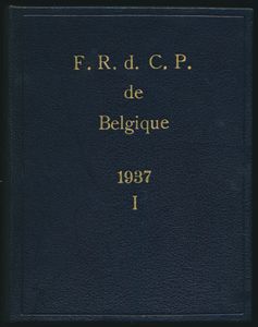 Catalogue illustré / Annuaire et Monographie des timbres Belgique et du Congo Belge - Geïllustreerde catalogus / Jaarboek en monografie, zegels van België en Belgisch-Congo met opgave van waarden, deel I t.e.m. IV; Fédération des Cercles Philatélistes de Belgique; 1938; gedrukt; ingebonden/gelijmd; Frans; harde kaft; in redelijke staat