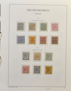 Diverse items in 11 boeken, w.o. Duitsland, Rusland, Frankrijk, ook 2 brieven Frankrijk, zm/m/ntz