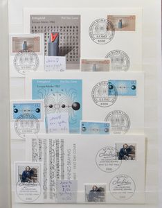 Samenstelling Reich, Zones, Bund, DDR, Berlijn in 10 insteekboeken, overwegend gestempeld, zm/m/ntz