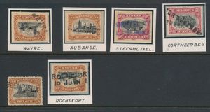 N° 142, met naam stempel 