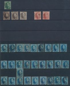 Lotje getande médaillons, mooie samenstelling, 34 ex., zie scans, zm/m