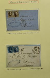 1864/1918 Verzameling van de gemeente Saint-Gillis, uitgebreide postgeschiedenis met 109 stukken en enkele zegels, zm/m